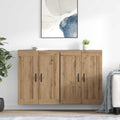 Wandmontierter Schrank 2 pcs Artisan-Eiche 69,5 x 34 x 90 cm