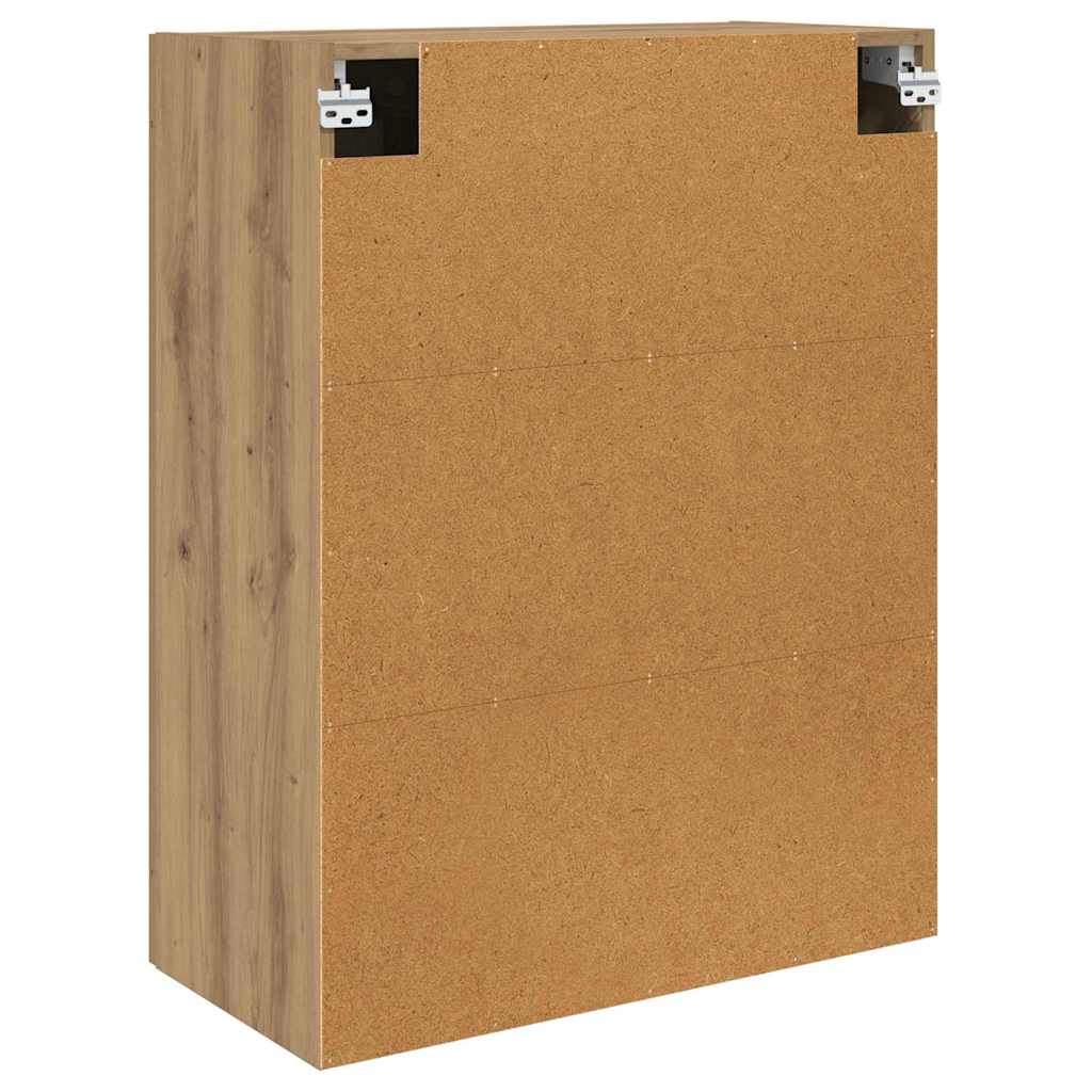 Wandmontierter Schrank 2 pcs Artisan-Eiche 69,5 x 34 x 90 cm