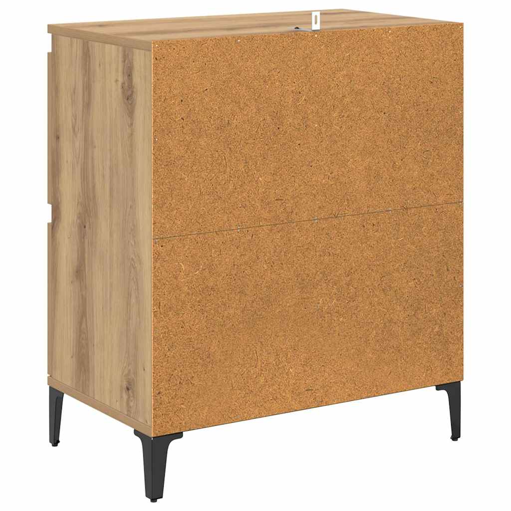 Sideboards 2 pcs Artisan-Eiche 60 x 35 x 70 cm Holzwerkstoff