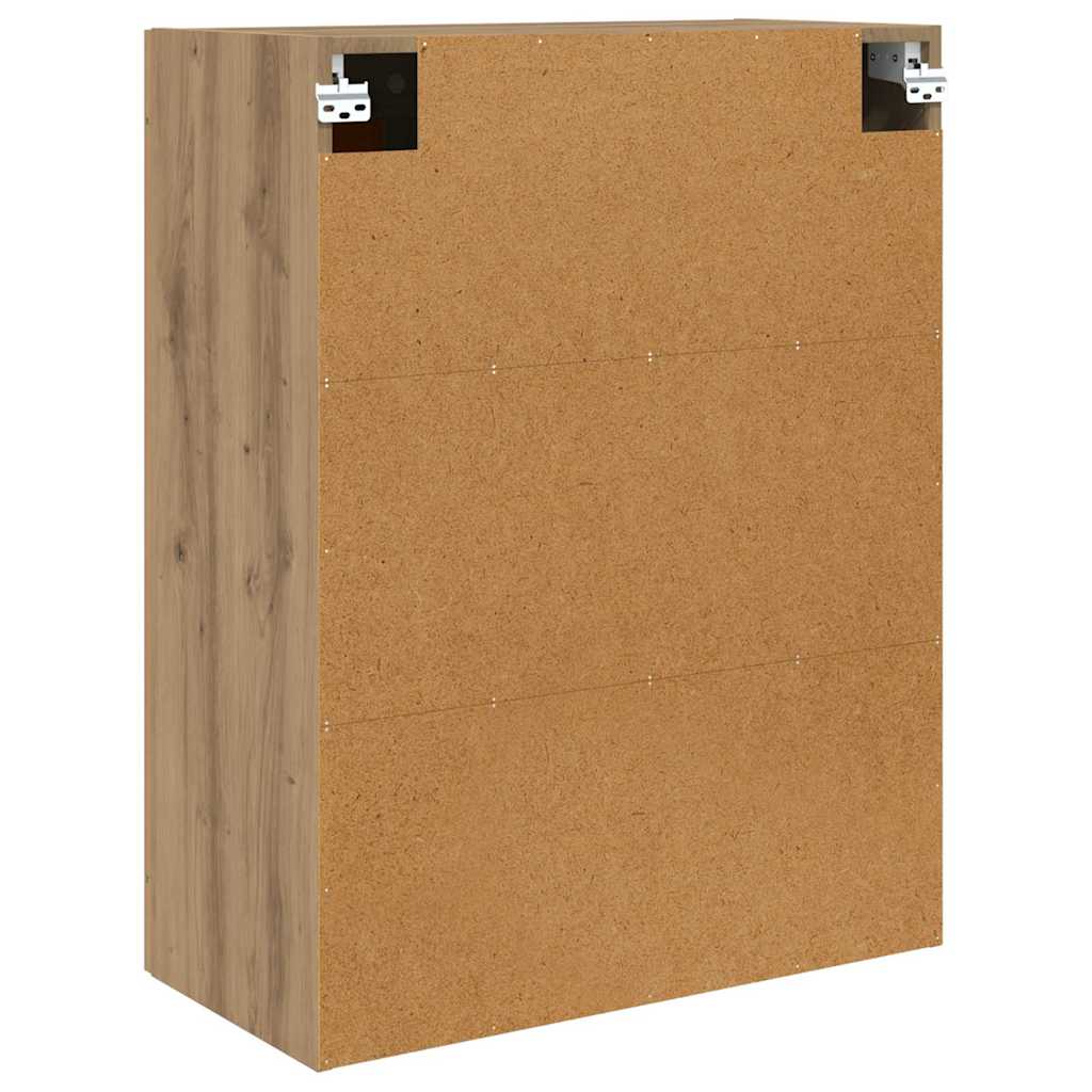 Wandmontierter Schrank 2 pcs Artisan-Eiche 69,5 x 34 x 90 cm