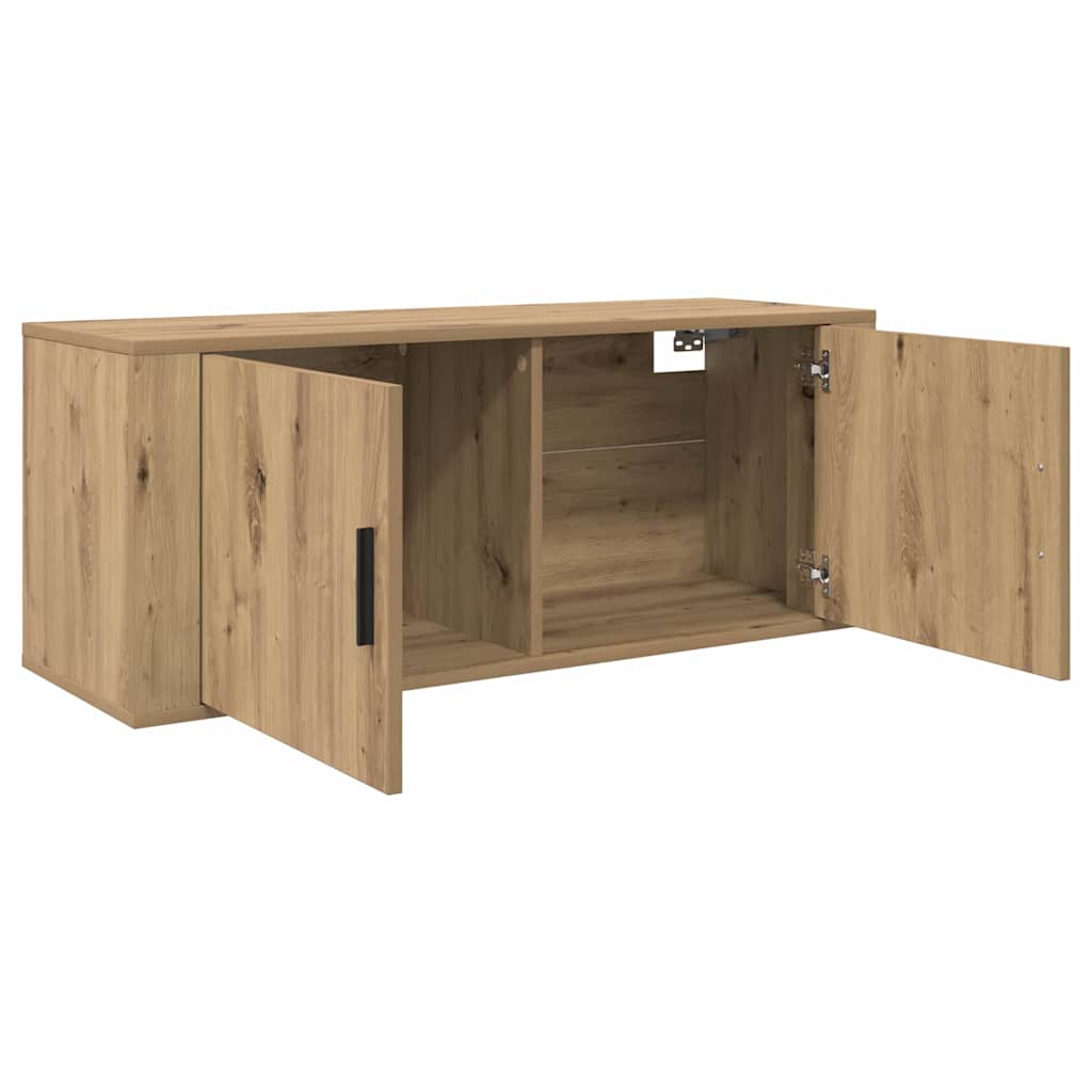Wand-TV-Schrank Set 3 pcs Artisan-Eiche 100 x 34,5 x 40 cm