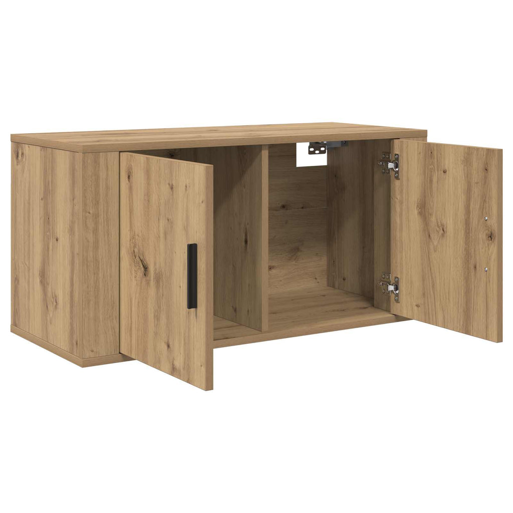 Wand-TV-Schrank Set 2 pcs Artisan-Eiche 80 x 34,5 x 40 cm