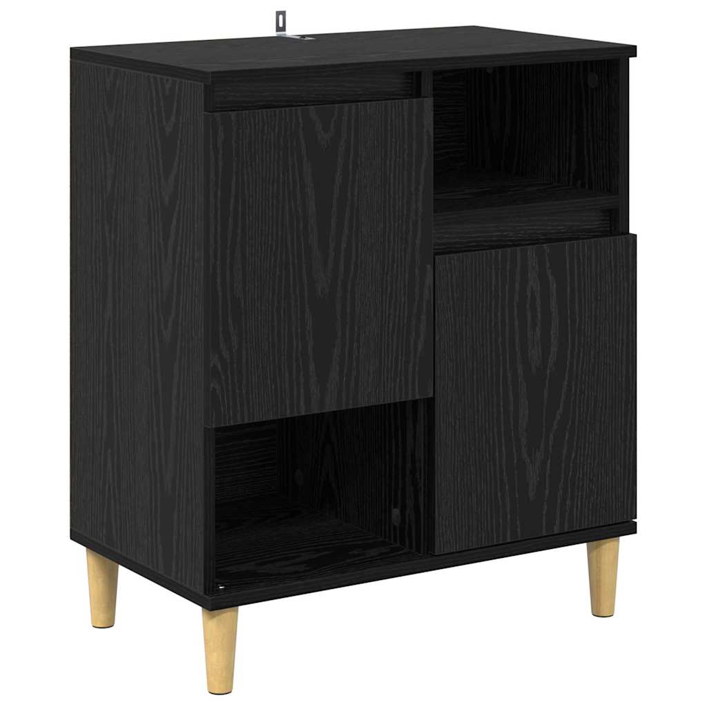 Sideboards 3 pcs Schwarz Eichen-Optik 60 x 35 x 70 cm