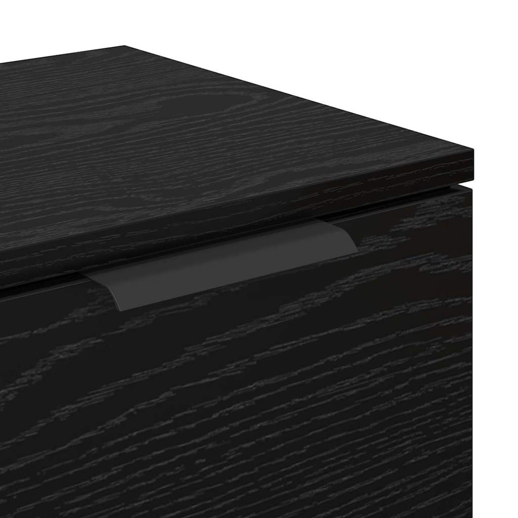 Sideboards 2 pcs Schwarz Eichen-Optik 60 x 30 x 70 cm