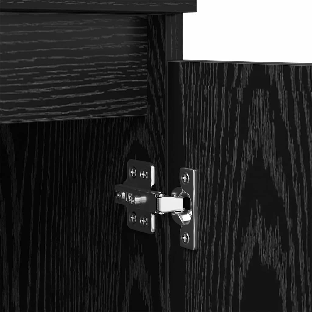 Sideboards 2 pcs Schwarz Eichen-Optik 60 x 35 x 70 cm
