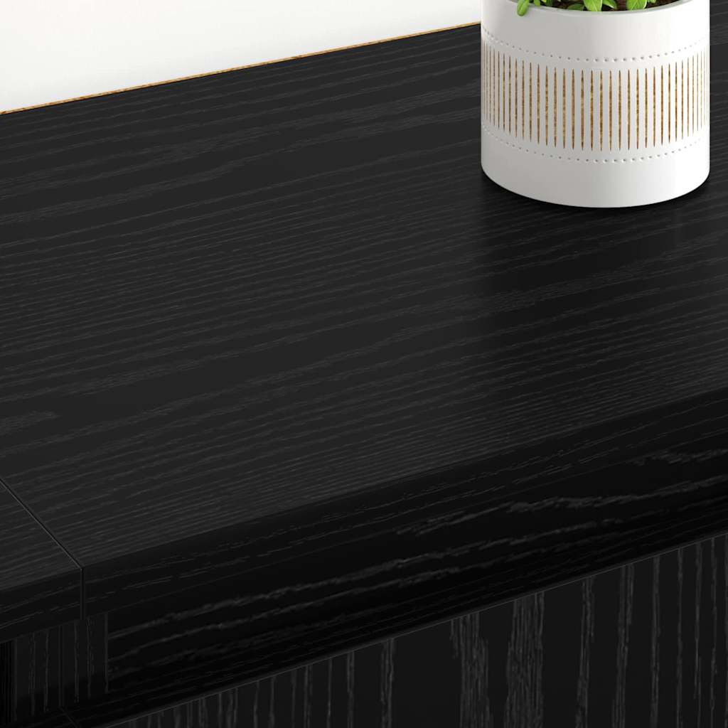 Sideboards 2 pcs Schwarz Eichen-Optik 60 x 35 x 70 cm