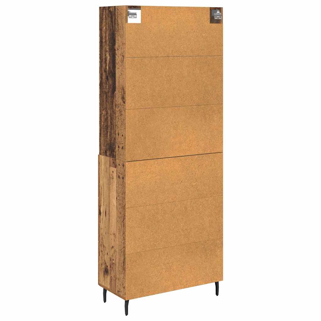 Highboard mit Schubladen 2 pcs Altholz Holzwerkstoff