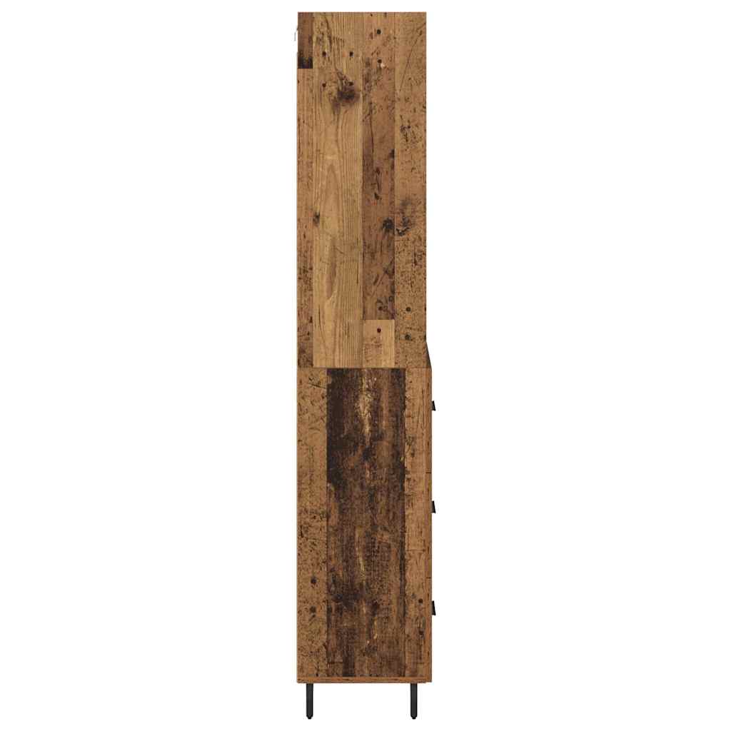 Highboard mit Schubladen 2 pcs Altholz Holzwerkstoff