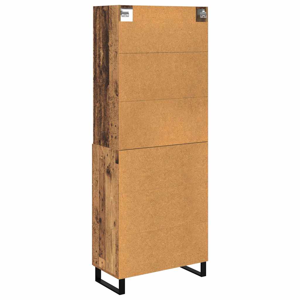 Highboard mit Schubladen 2 pcs Altholz Holzwerkstoff