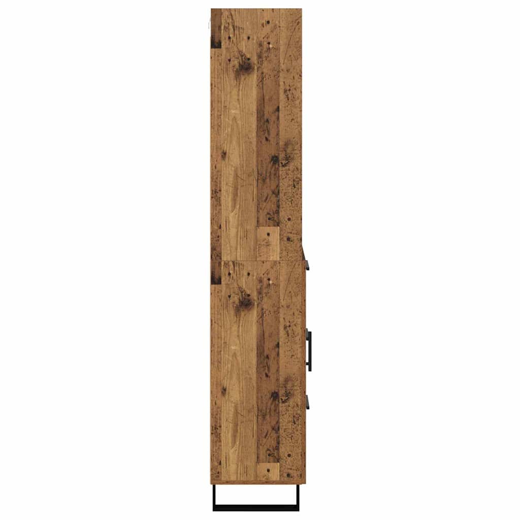 Highboard mit Schubladen 2 pcs Altholz Holzwerkstoff