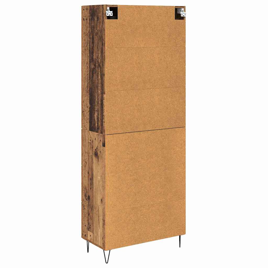Highboard mit Schubladen 2 pcs Altholz Holzwerkstoff