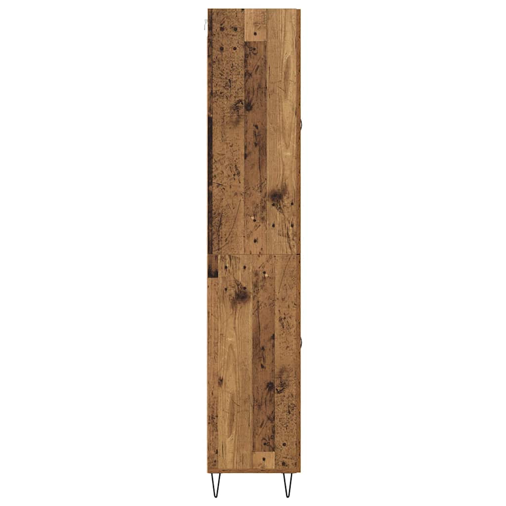 Highboard mit Schubladen 2 pcs Altholz Holzwerkstoff