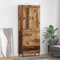 Highboard mit Schubladen 2 pcs Altholz Holzwerkstoff