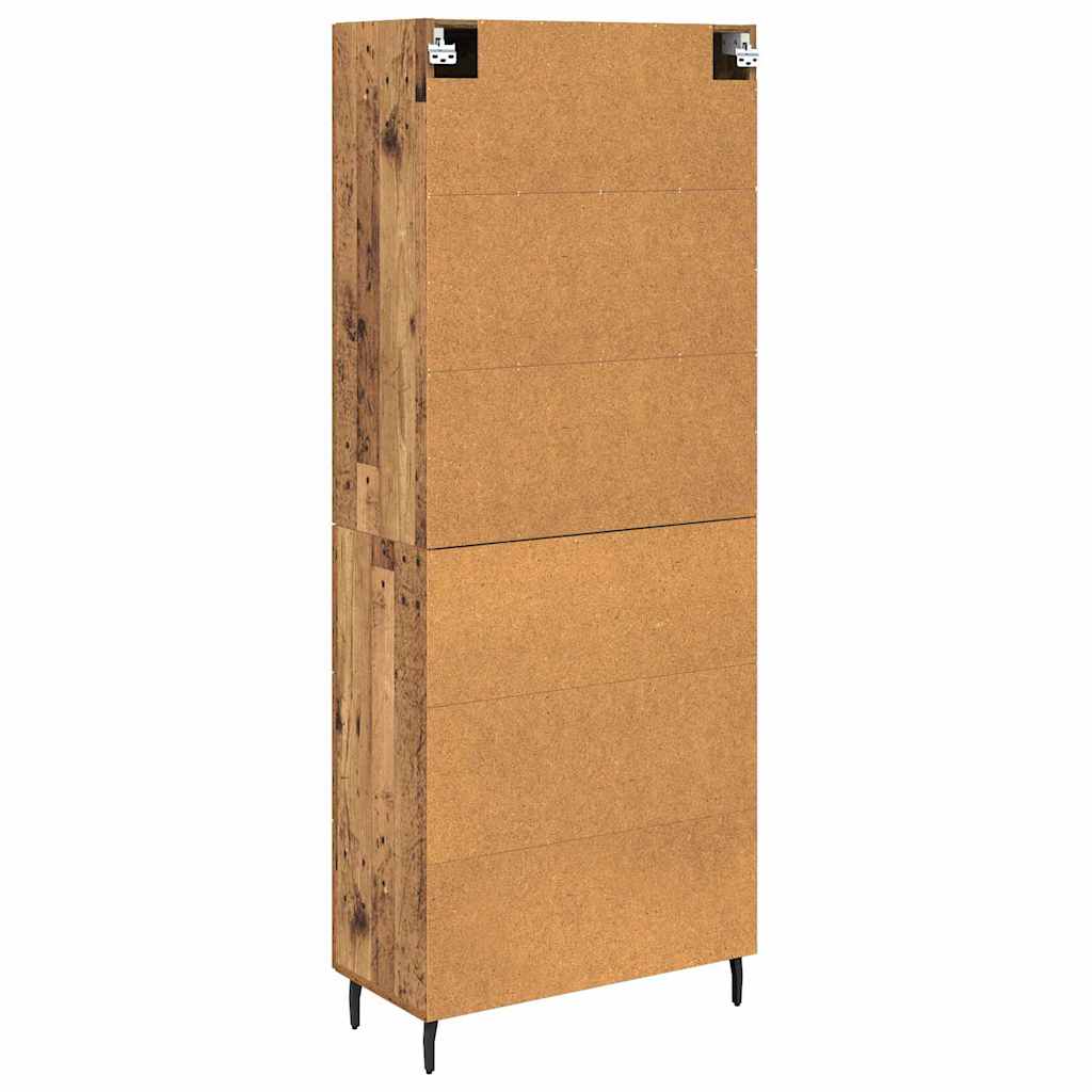 Highboard mit Schubladen 2 pcs Altholz Holzwerkstoff