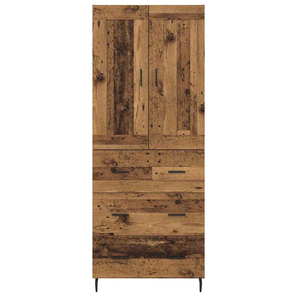 Highboard mit Schubladen 2 pcs Altholz Holzwerkstoff