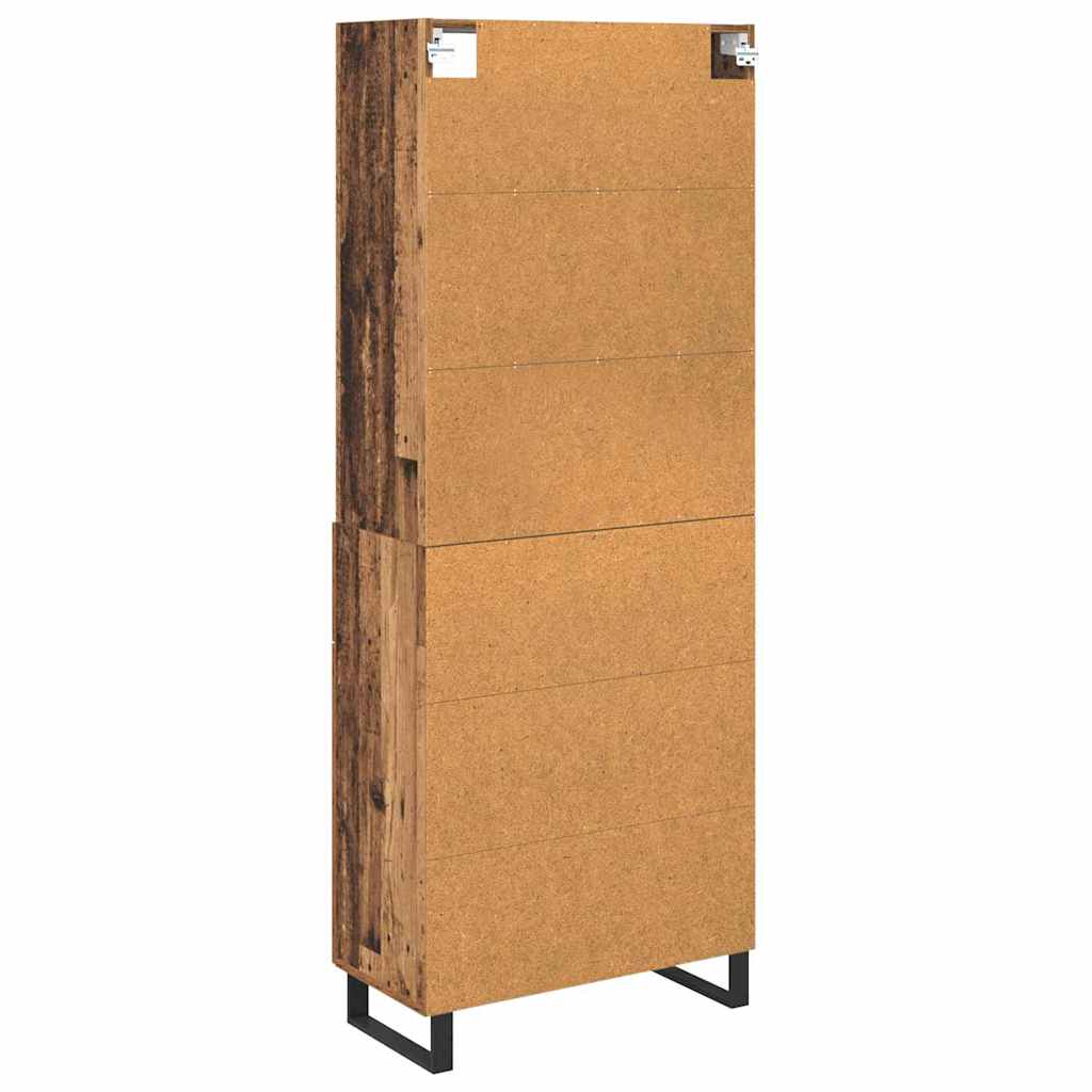 Highboard mit Schubladen 2 pcs Altholz Holzwerkstoff