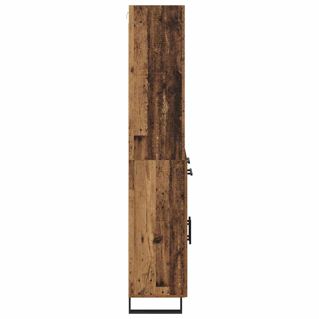 Highboard mit Schubladen 2 pcs Altholz Holzwerkstoff