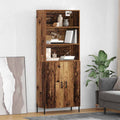 Highboard Altholz 69,5 x 32,5 x 180 cm Holzwerkstoff