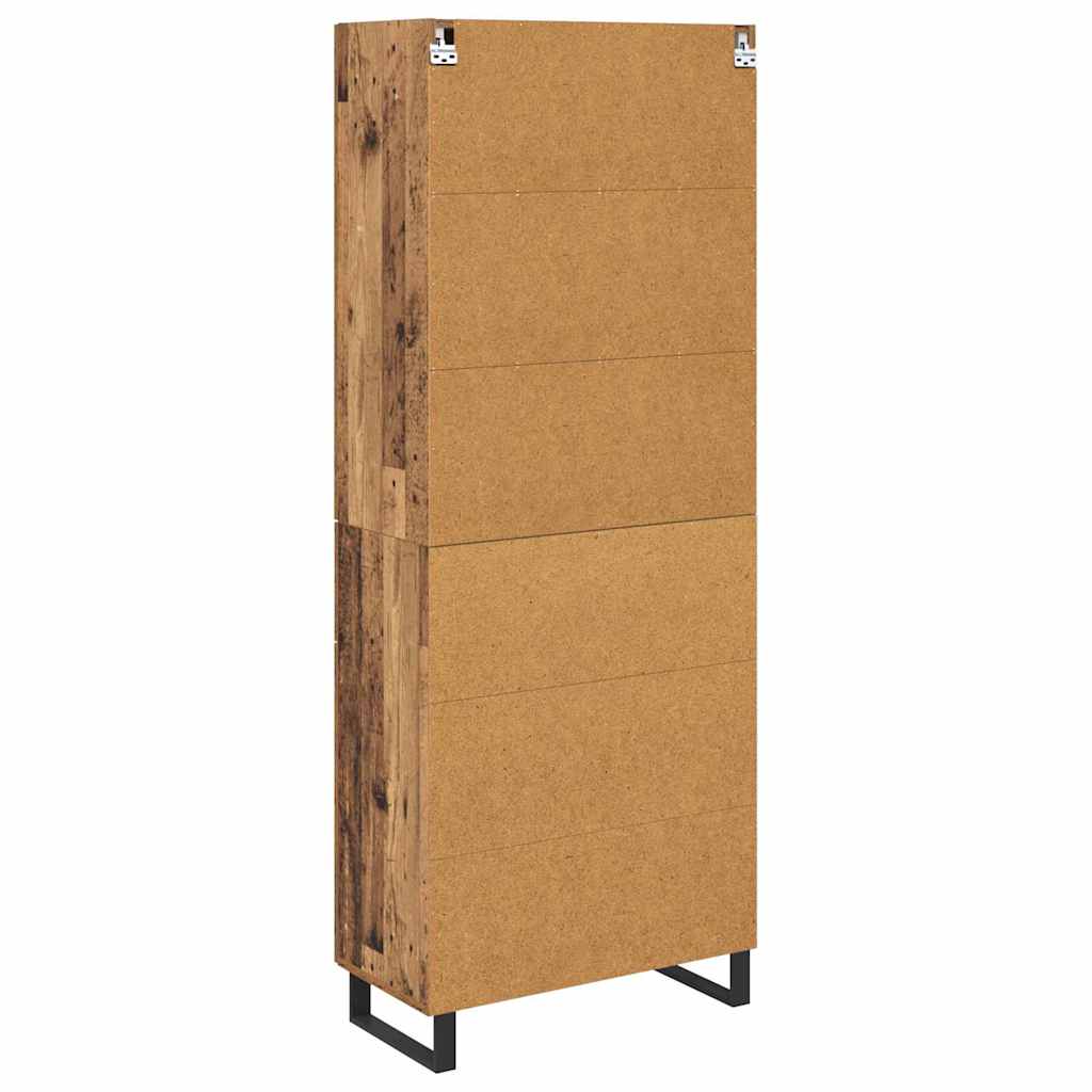Highboard mit Schubladen 2 pcs Altholz Holzwerkstoff