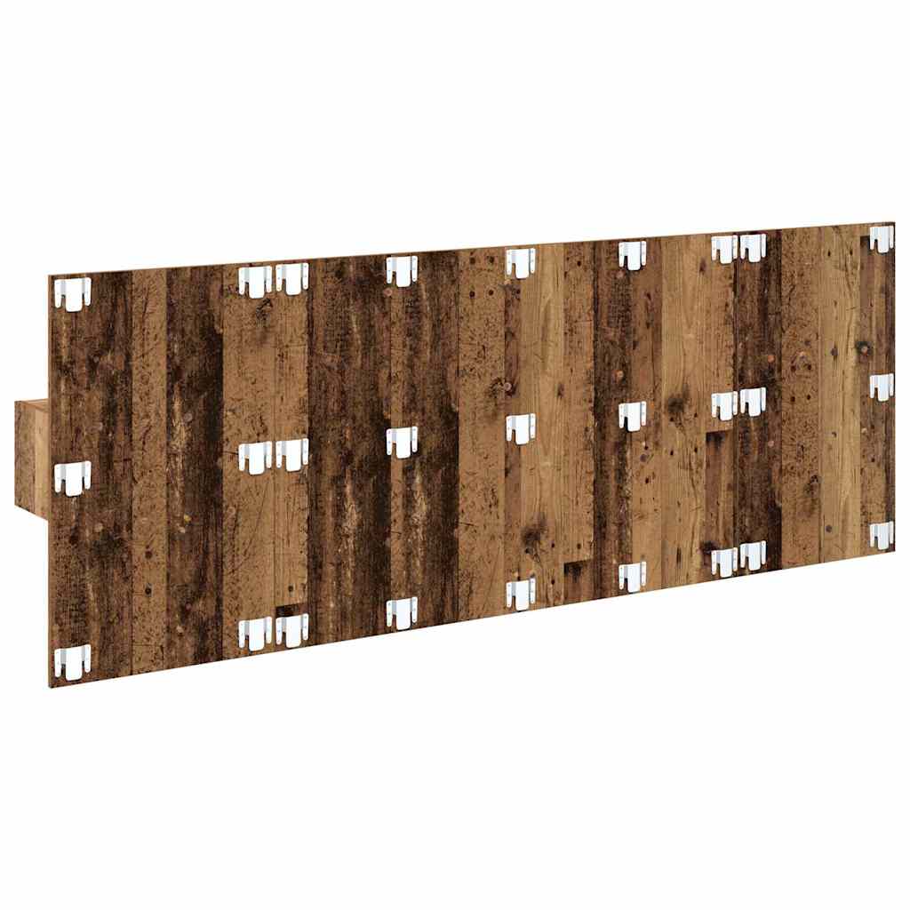 Kopfteil mit Schrank mit Schubladen 3 pcs Altholz Holzwerkstoff