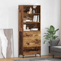 Highboard Altholz 69,5 x 34 x 180 cm Holzwerkstoff