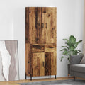 Highboard Altholz 69,5 x 34 x 180 cm Holzwerkstoff