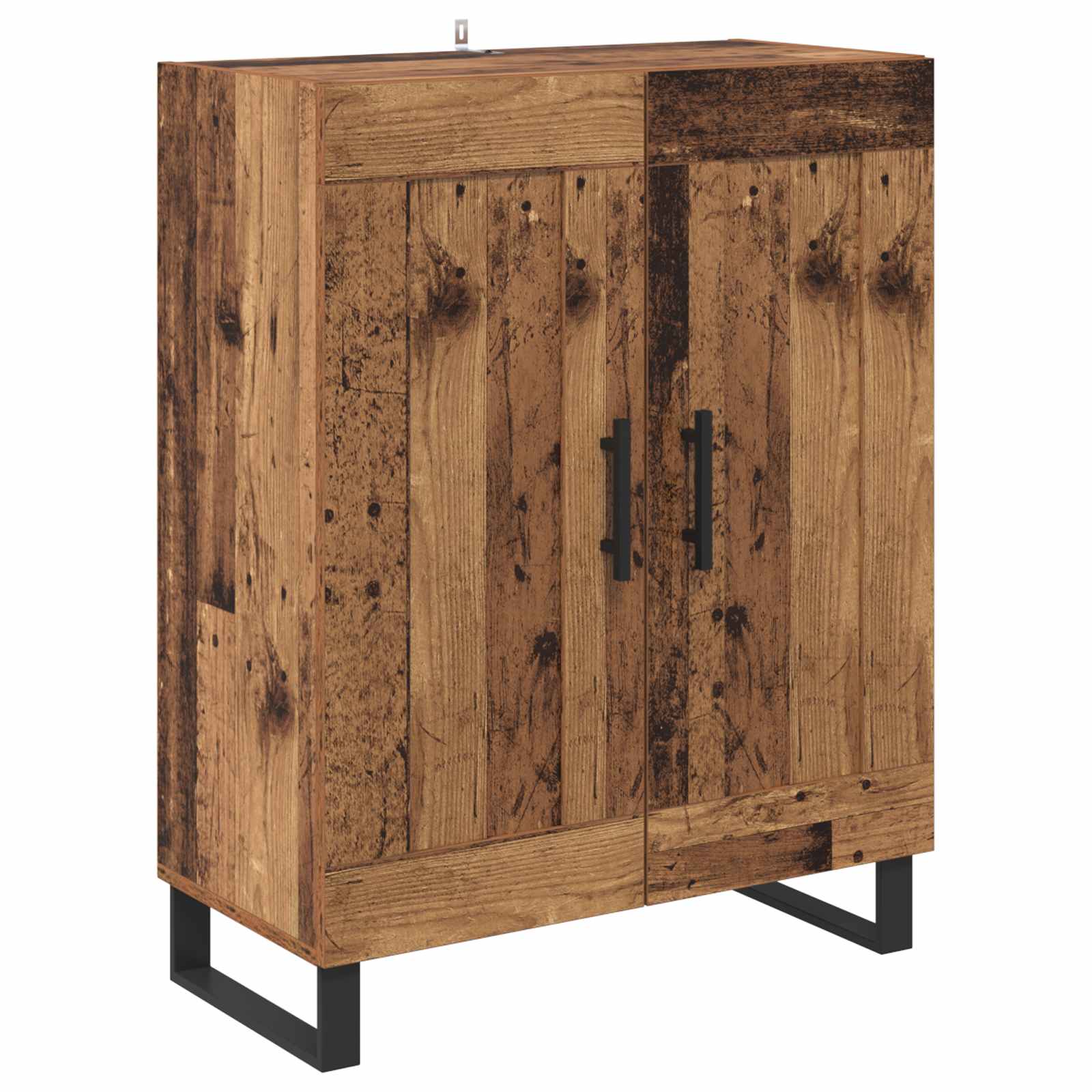 Highboard 2 pcs Altholz Holzwerkstoff
