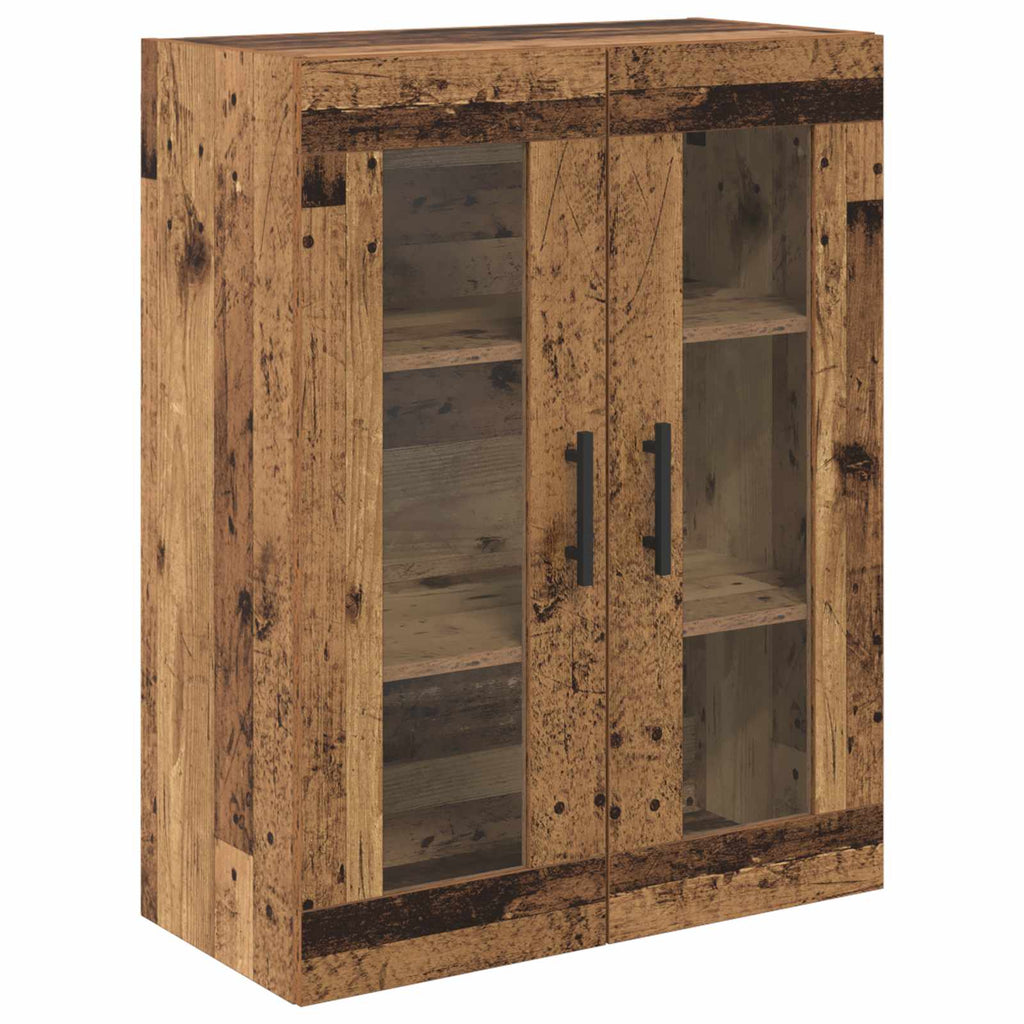 Highboard 2 pcs Altholz Holzwerkstoff