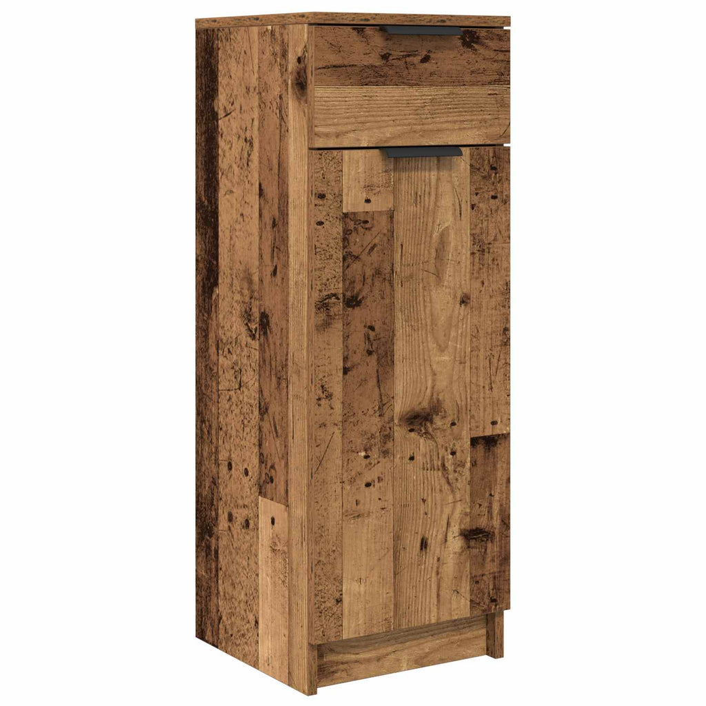 Badezimmermöbel-Set mit Schubladen 3 pcs Altholz Holzwerkstoff