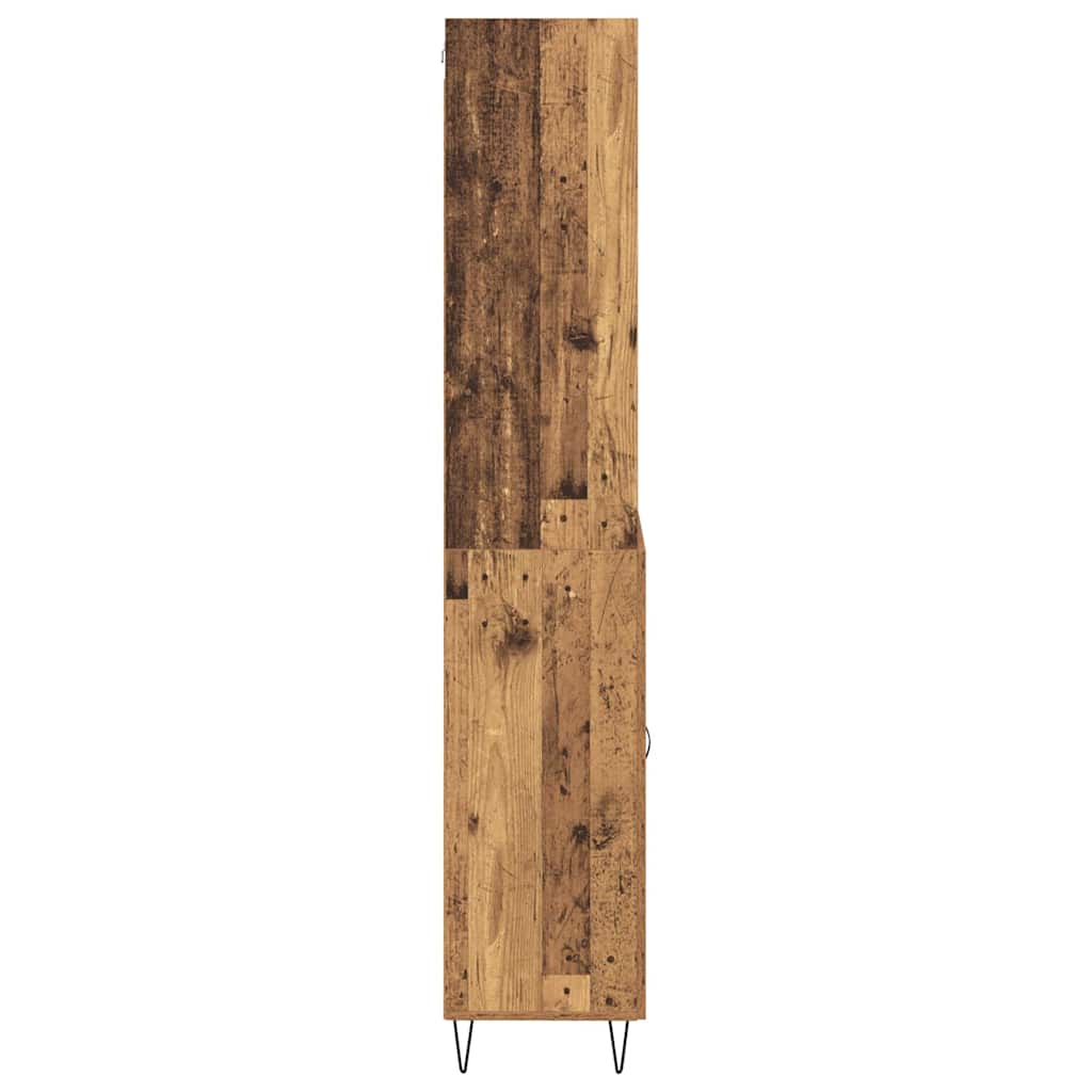 Highboard mit Schubladen 2 pcs Altholz Holzwerkstoff