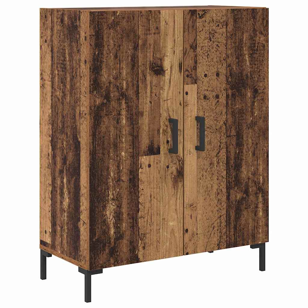 Highboard 2 pcs Altholz Holzwerkstoff