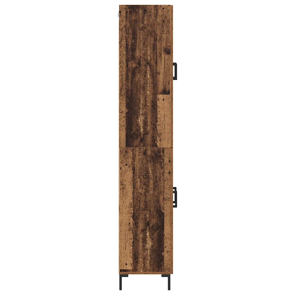 Highboard 2 pcs Altholz Holzwerkstoff