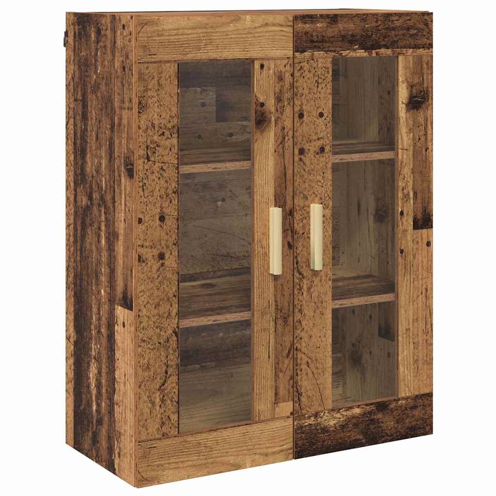 Highboard Altholz 69,5 x 34 x 180 cm Holzwerkstoff