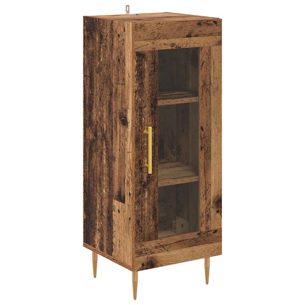 Highboard 2 pcs Altholz Holzwerkstoff