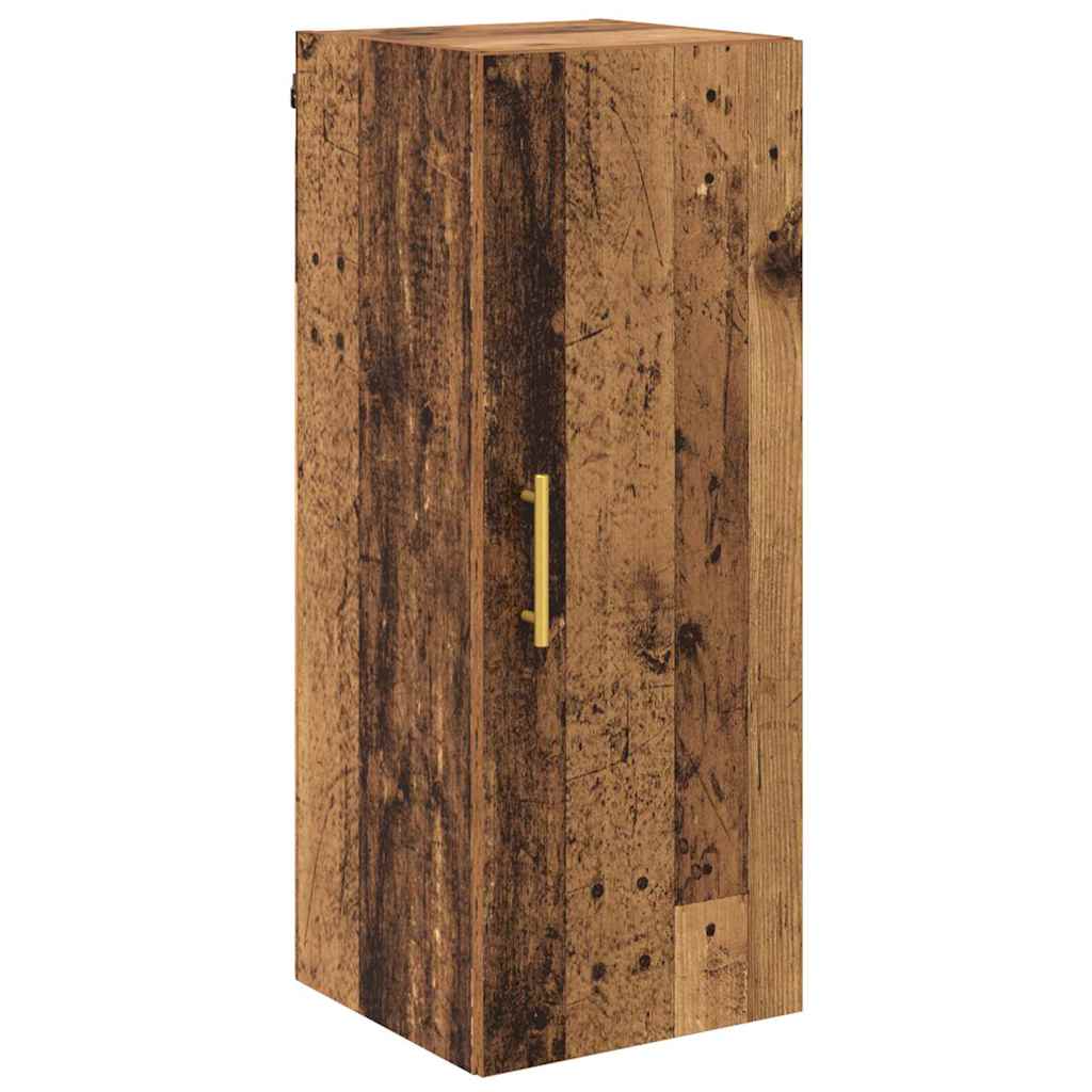 Highboard 2 pcs Altholz Holzwerkstoff