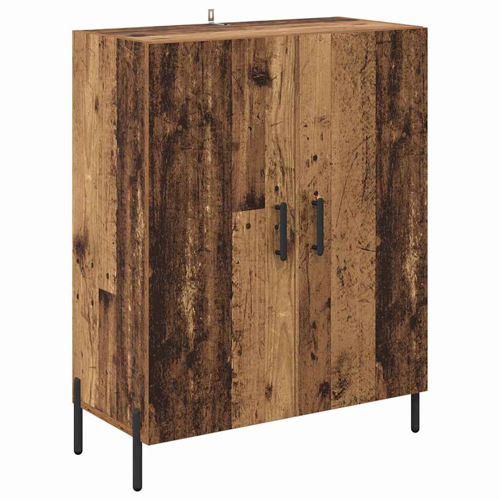 Highboard 2 pcs Altholz Holzwerkstoff