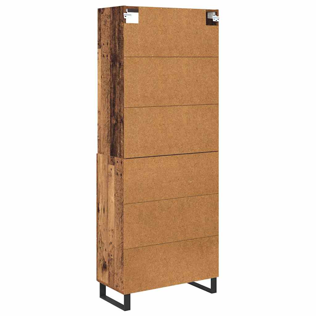 Highboard mit Schubladen 2 pcs Altholz Holzwerkstoff