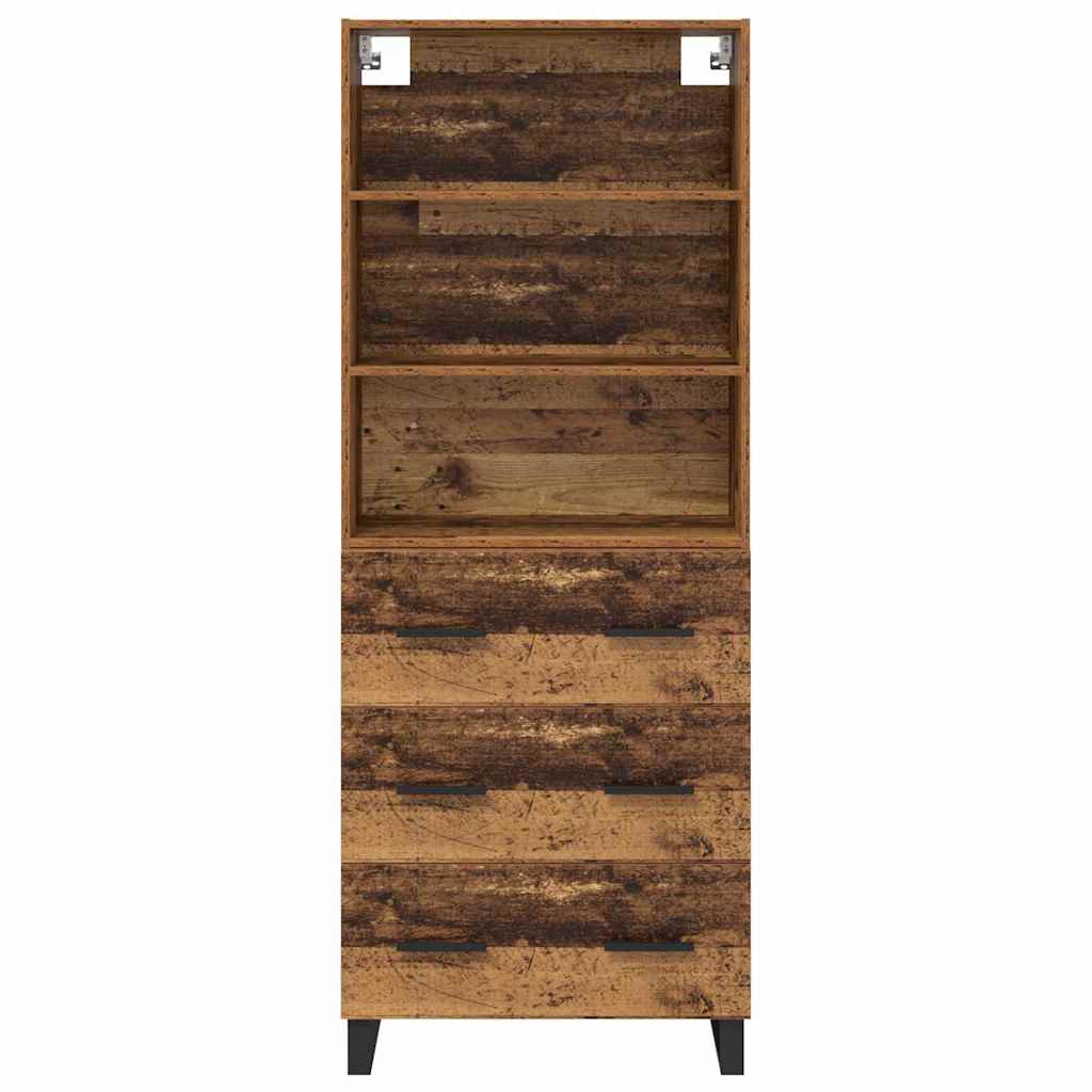 Highboard mit Schubladen 2 pcs Altholz Holzwerkstoff