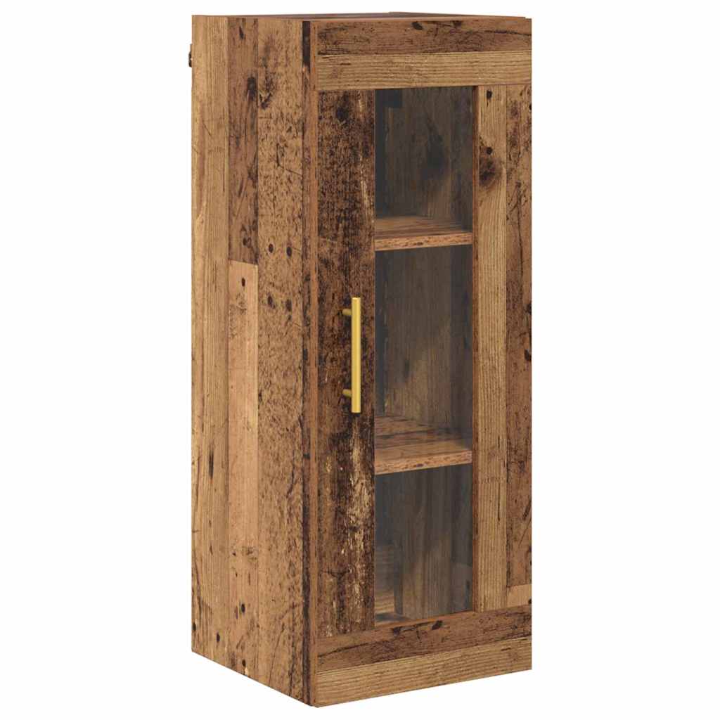 Highboard 2 pcs Altholz Holzwerkstoff