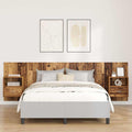 Kopfteil mit Schrank mit Schubladen 3 pcs Altholz Holzwerkstoff