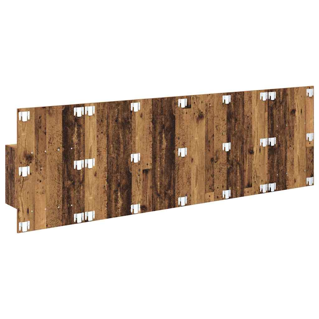 Kopfteil mit Schrank mit Schubladen 3 pcs Altholz Holzwerkstoff