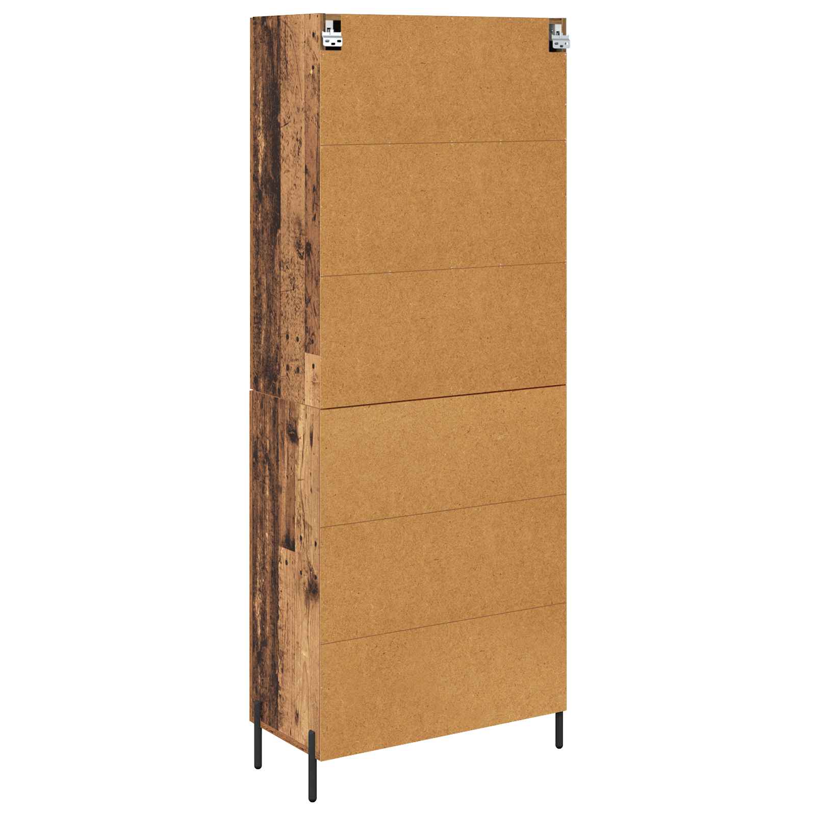 Highboard Wandmontiert Altholz 69,5 x 34 x 180 cm Holzwerkstoff