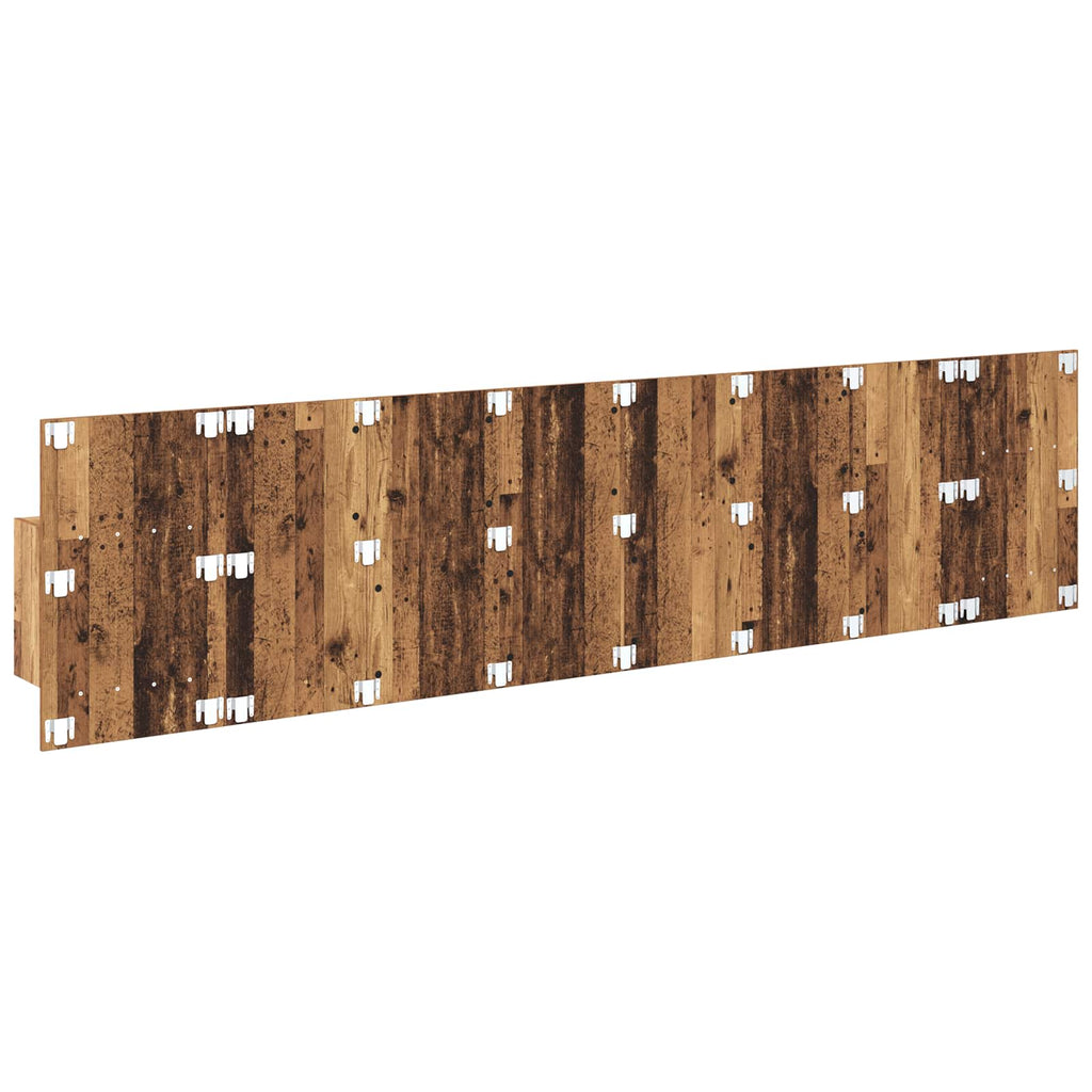 Kopfteil mit Schrank mit Schubladen 3 pcs Altholz Holzwerkstoff