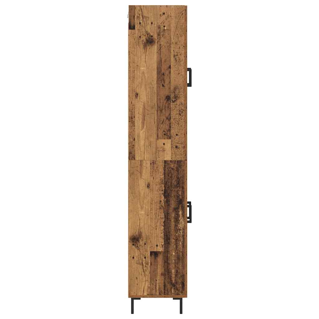 Highboard 2 pcs Altholz Holzwerkstoff