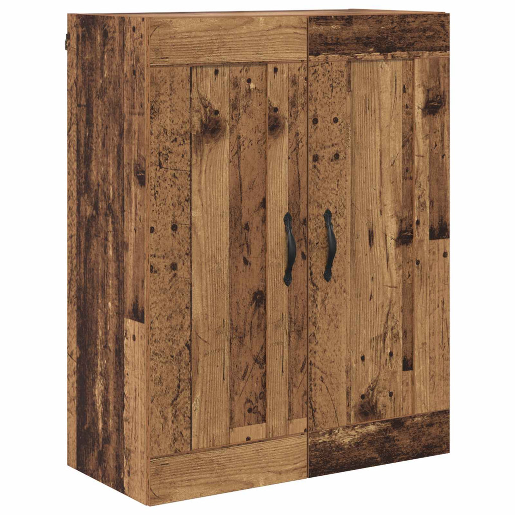 Highboard Altholz 69,5 x 34 x 180 cm Holzwerkstoff