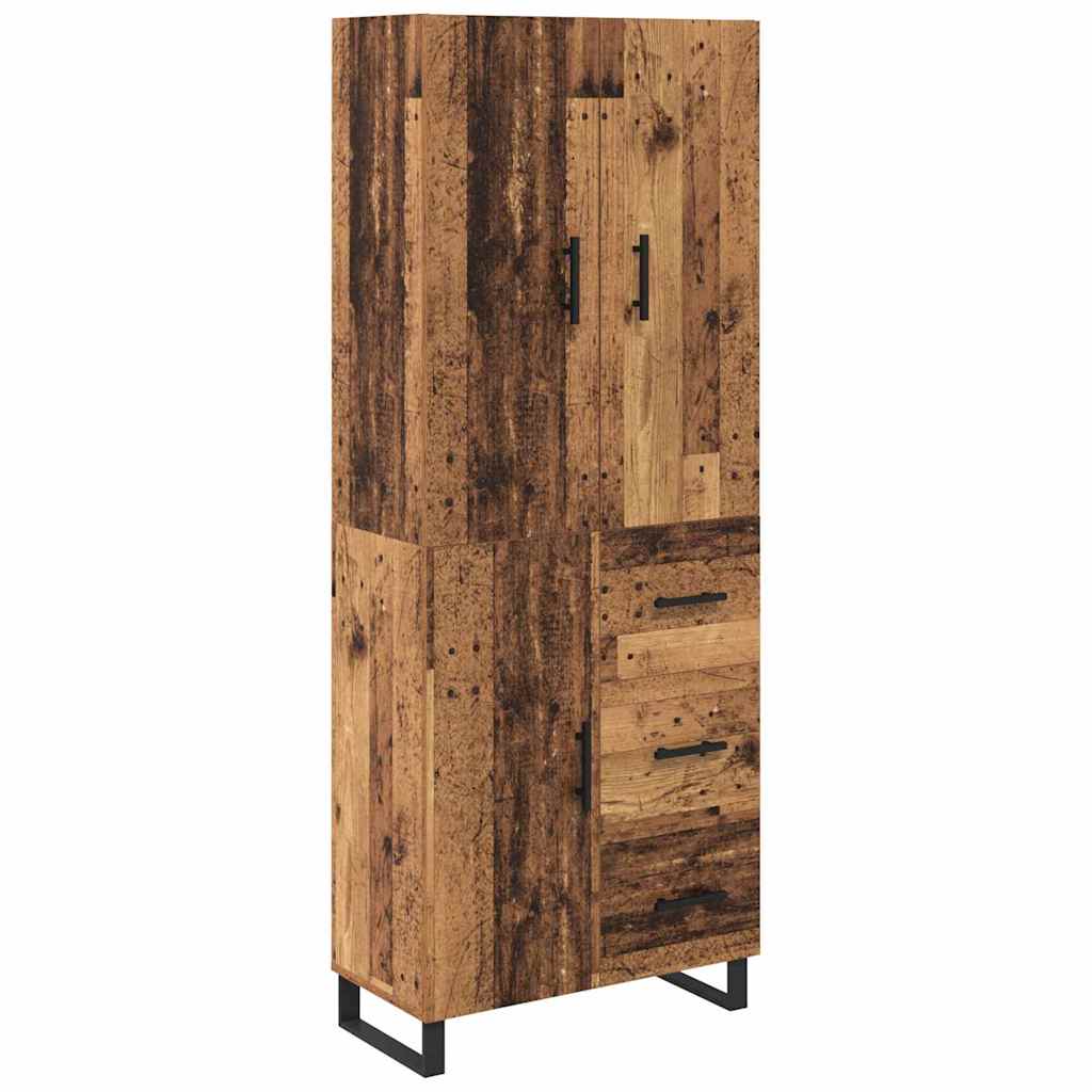 Highboard mit Schubladen 2 pcs Altholz 69,5 x 34 x 180 cm