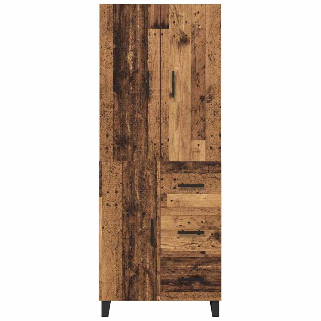 Highboard mit Schubladen 2 pcs Altholz 69,5 x 34 x 180 cm