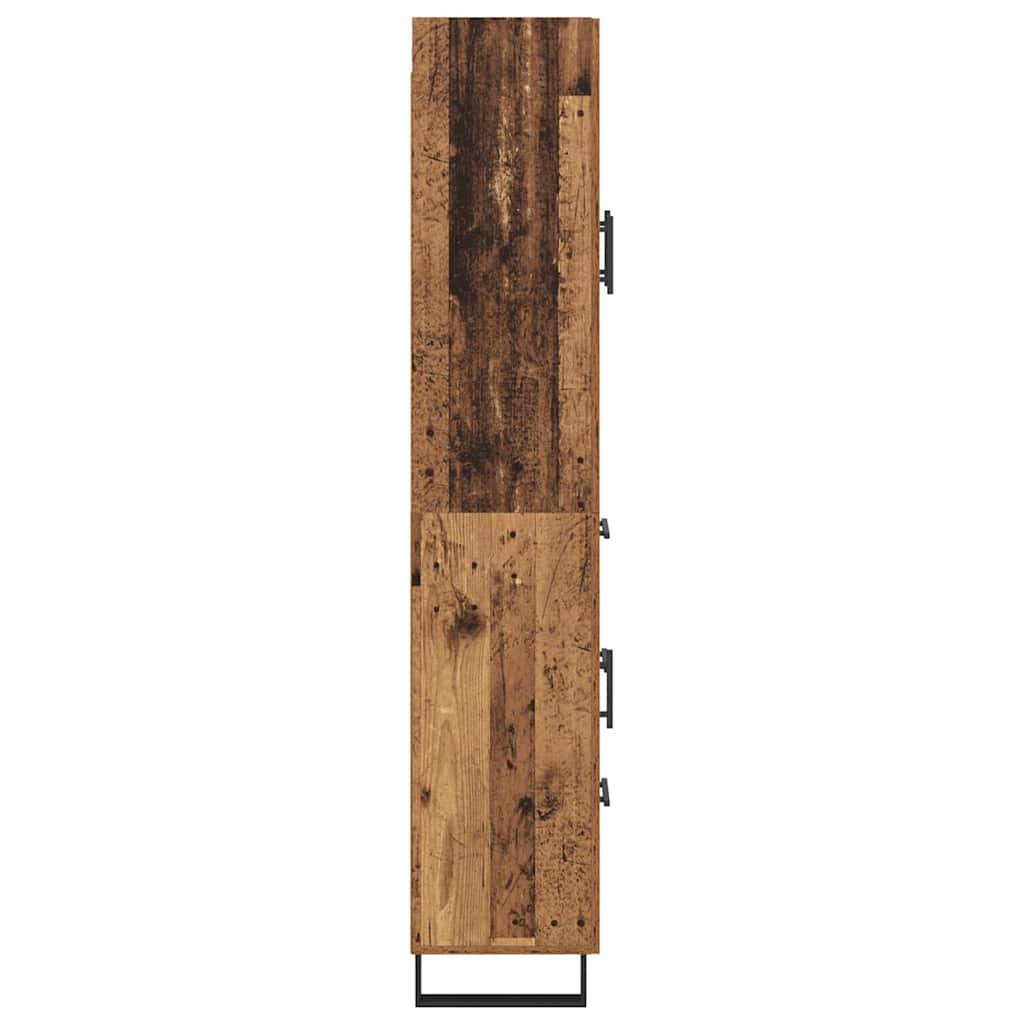 Highboard mit Schubladen 2 pcs Altholz 69,5 x 34 x 180 cm