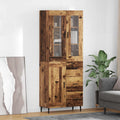 Highboard mit Schubladen 2 pcs Altholz Holzwerkstoff