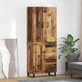 Highboard mit Schubladen 2 pcs Altholz 69,5 x 34 x 180 cm